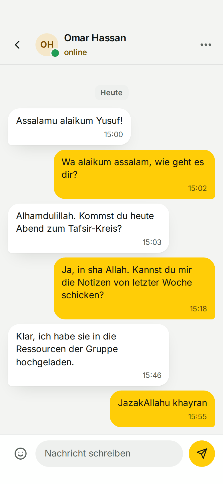 A chat between two brothers
